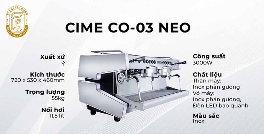 Máy Pha Cà Phê CIME CO-03 NEO 2 Group