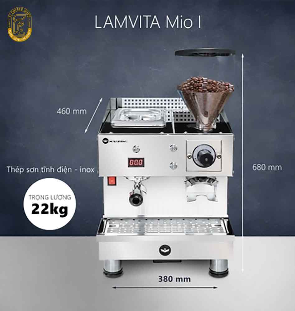 Máy Pha Cà Phê Lamvita Mio 2 | Máy 2 Trong 1 May pha ca phe lamvita mio1 6
