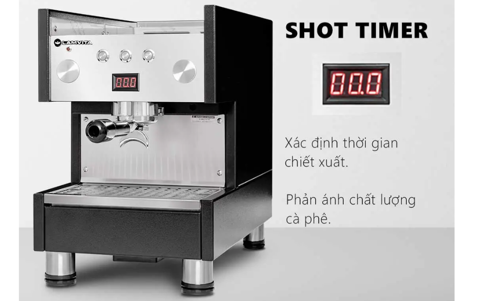 Máy pha cà phê Lamvita chính hãng, giá tốt Máy pha cafe Lamvita SL có chế độ hạn giờ chính xác